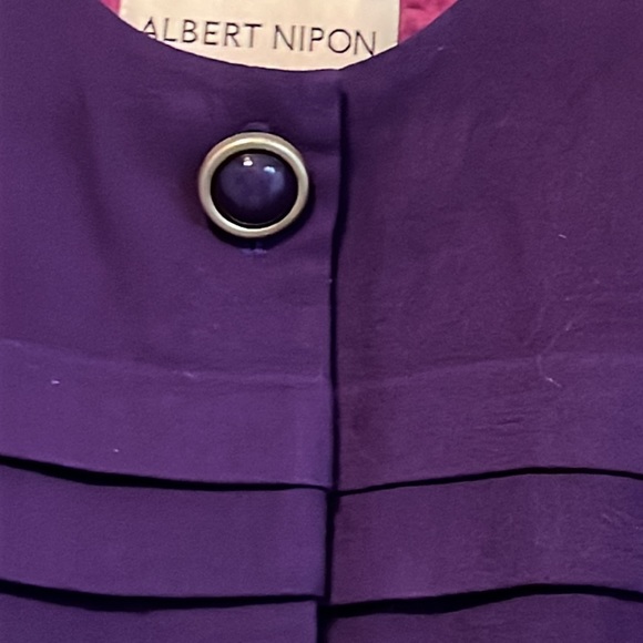 Albert Nipon Lined Wool Skirt Set Size 10 - Picture 2 of 9